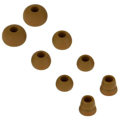 Silicone Replacement Earbud Tips Eartips Earbuds Eargels Compatible with Powerbeats 1/2/3 Wireless Beats by Dre Headphones4 Pairs Earbud Cap(Brown) - Renee Lane Company