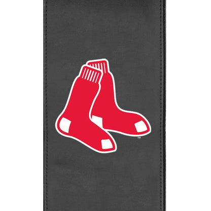 Silver Loveseat with Boston Red Sox Primary - Renee Lane Company