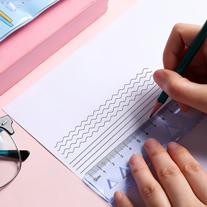 Simple And Multifunctional Drawing Learning Rulers Set Of 4pcs - Renee Lane Company