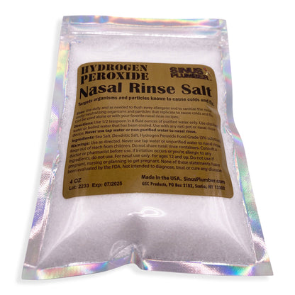 Sinus Plumber Hydrogen Peroxide Nasal Rinse Salt | Allergy & Cold Support - Renee Lane Company