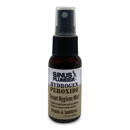 Sinus Plumber Hydrogen Peroxide Throat Spray | Cold & Flu Support - Renee Lane Company