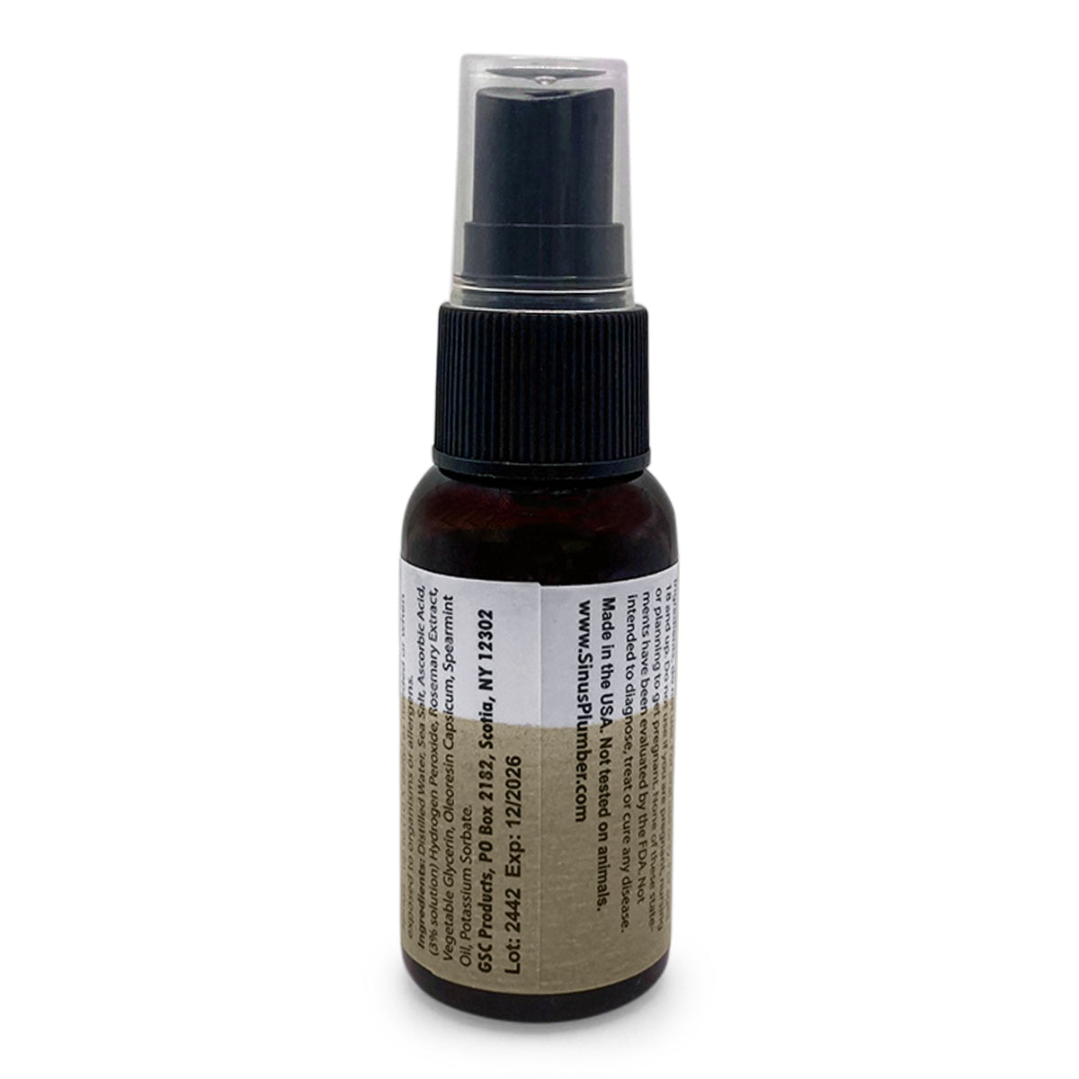 Sinus Plumber Hydrogen Peroxide Throat Spray | Cold & Flu Support - Renee Lane Company