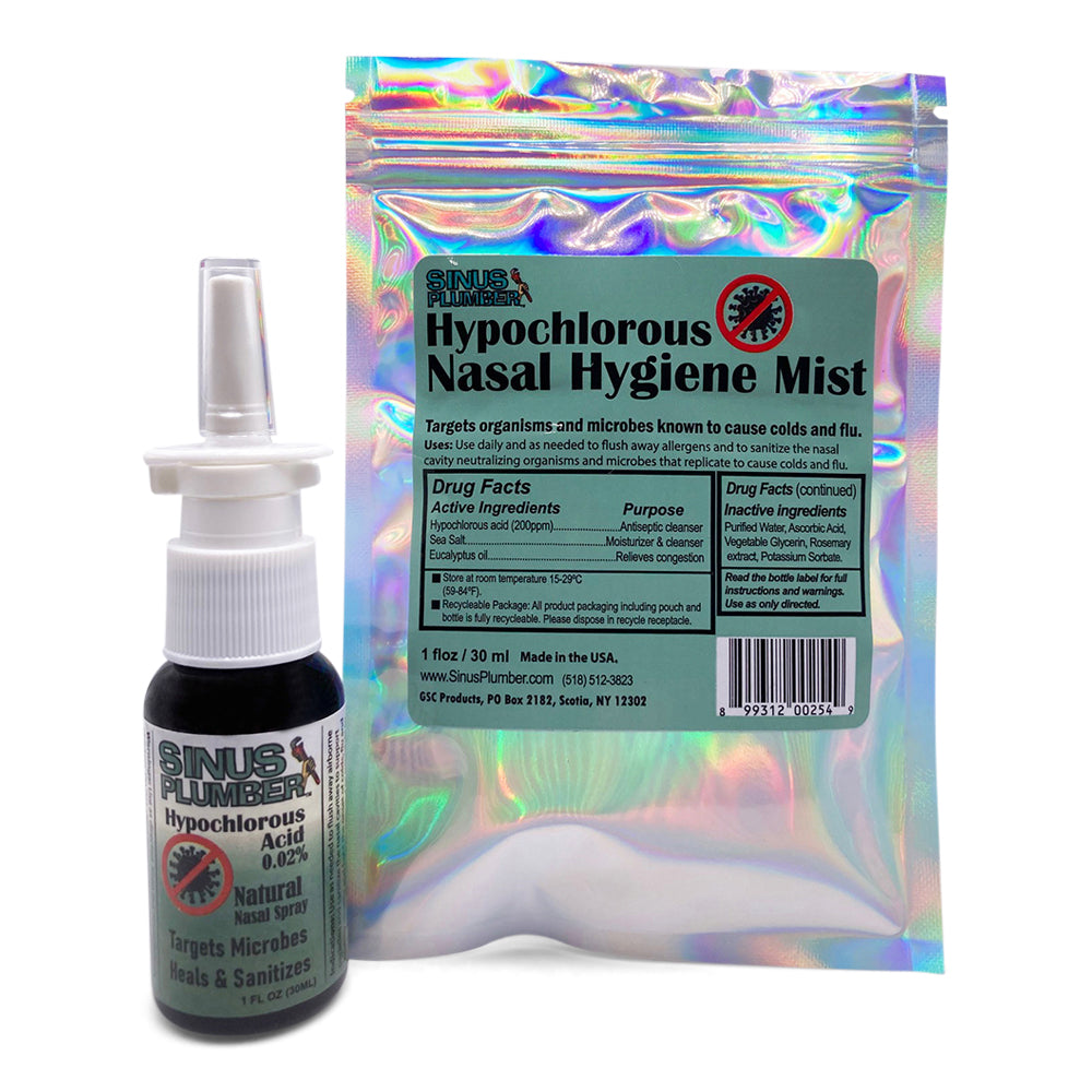 Sinus Plumber Hypochlorous Nasal Spray | Cold & Flu Support - Renee Lane Company