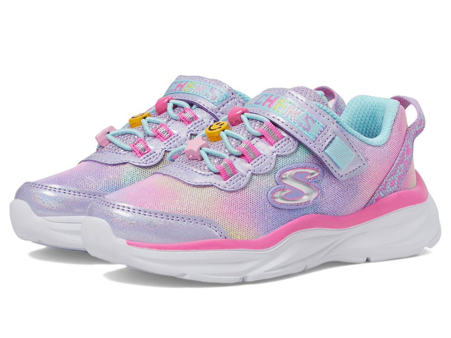 Skechers Kids Power JAMS-Skech Friends Sneaker Lavender/Multi 13 US Unisex Little Kid - Renee Lane Company