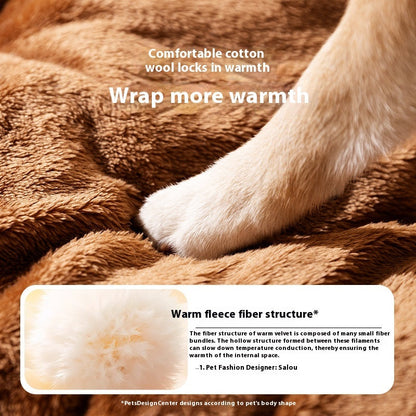 Small Dog Three-dimensional Bear Curved Room Kennel Removable Nest Warm Enclosed Cave Sofa Pets Supplies - Renee Lane Company
