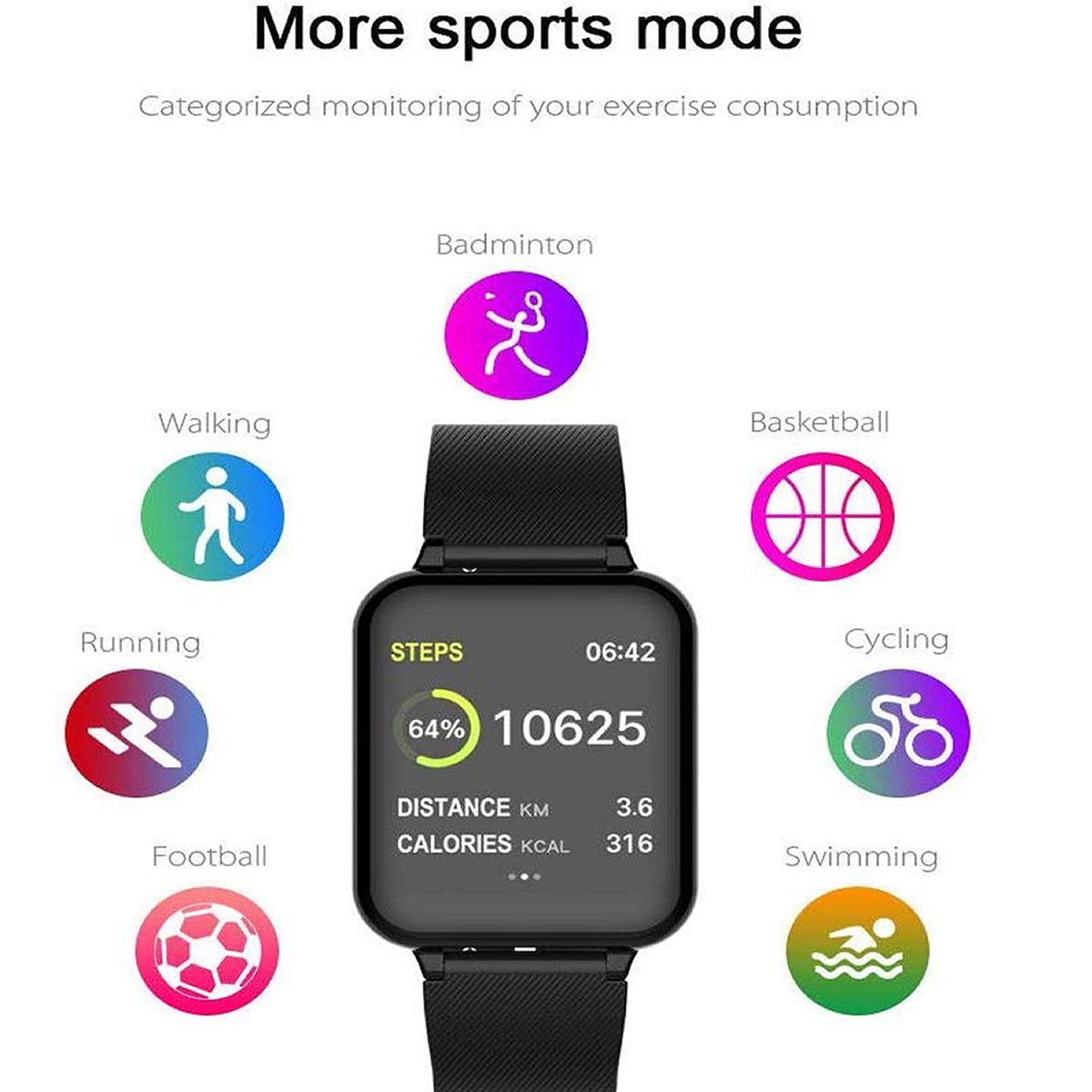 Smart Fit Total Wellness And Sports Activity Watch - Renee Lane Company