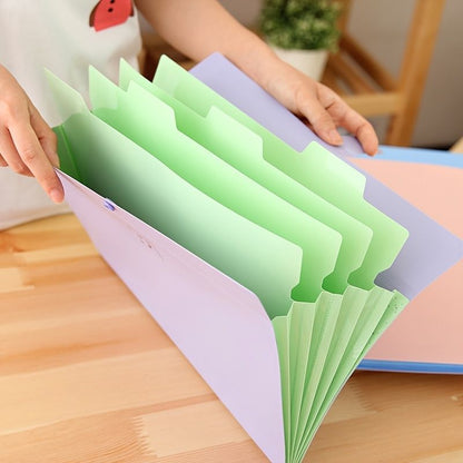 Smile 2pcs File Folder Plastic A4 Document Bags Material Folder Test Roll Holder Storage Bags Accordion Bag - Renee Lane Company