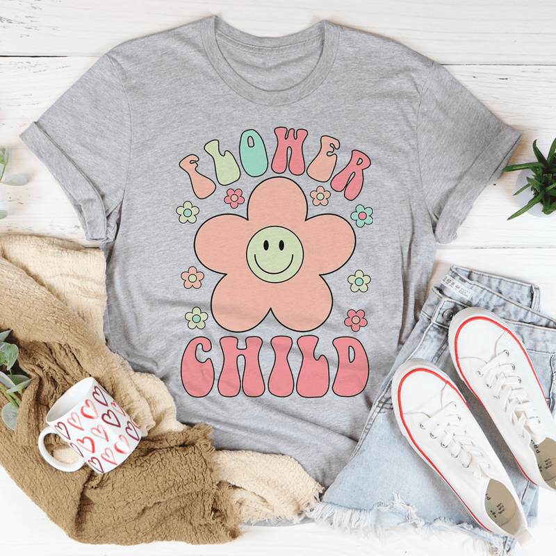 Smiley Flower Child T-Shirt - Renee Lane Company