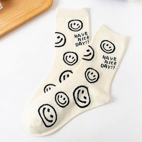 Smiling Face Women's Socks - Renee Lane Company
