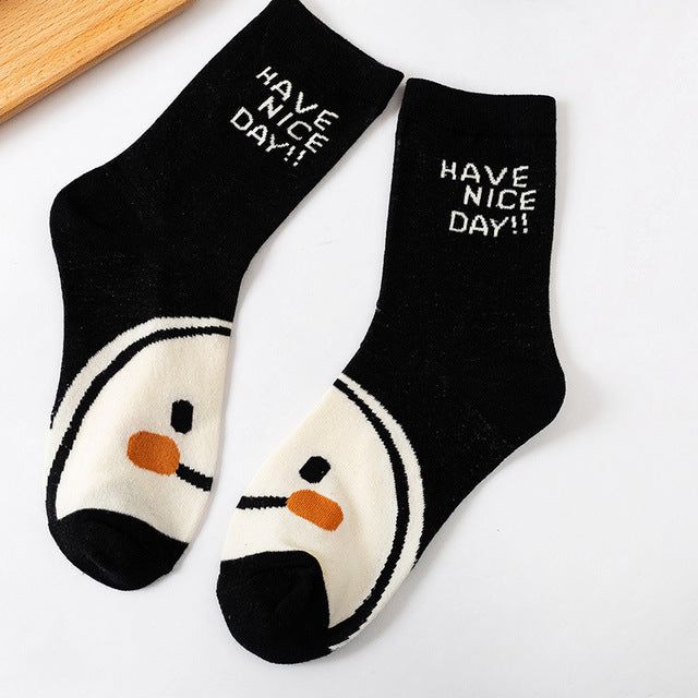 Smiling Face Women's Socks - Renee Lane Company