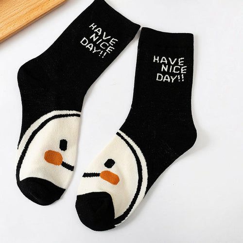 Smiling Face Women's Socks - Renee Lane Company