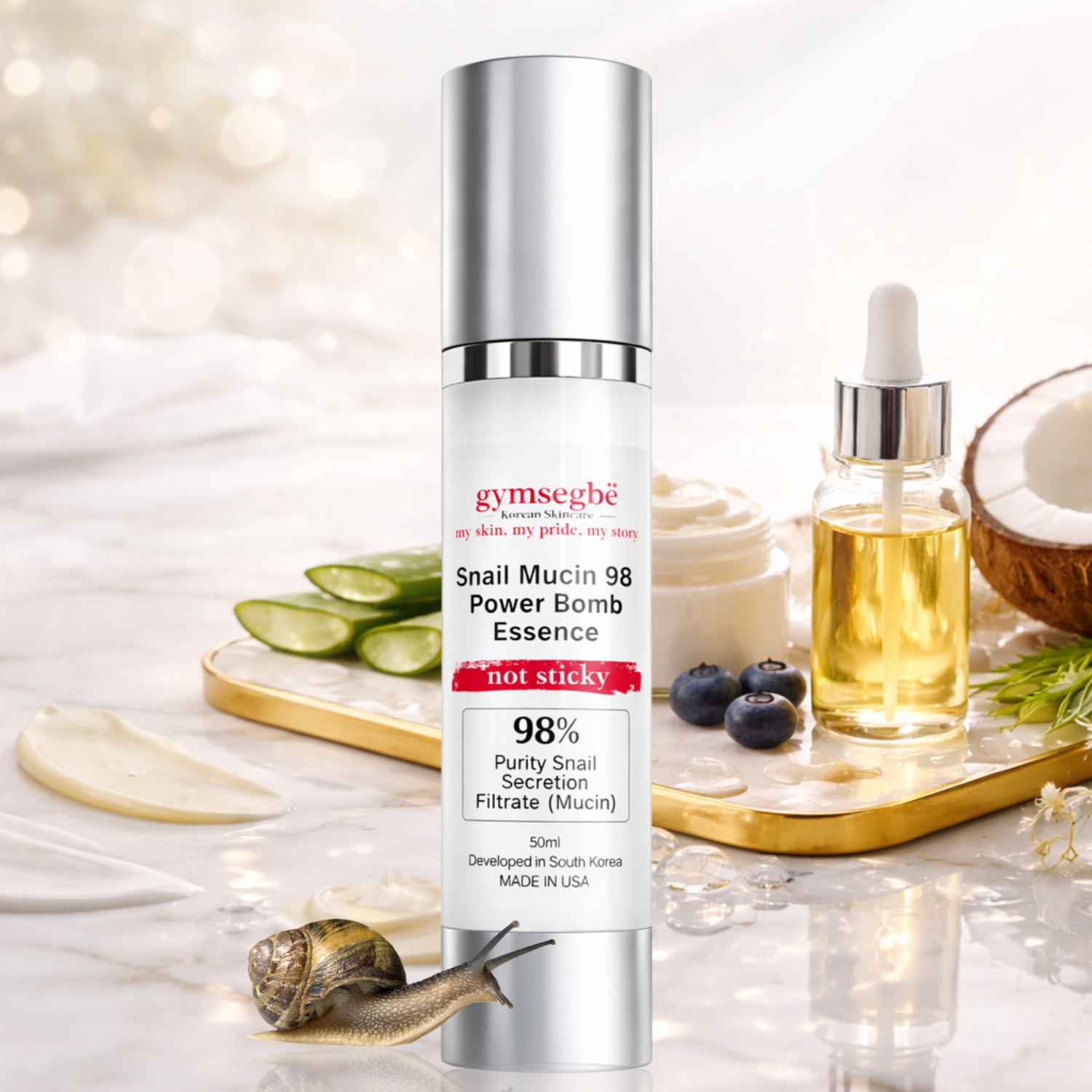 Snail Mucin 98 Power Bomb Essence - Renee Lane Company
