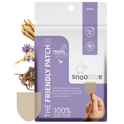 Snooze Melatonin Sleep Patches: Ashwagandha, Magnesium BHB, Valerian root Travel 8 Pack - Renee Lane Company