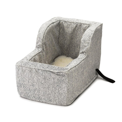 Snoozer Large High Back Console Dog Car Seat Travel Dog Bed Carrier for Dogs up to 12lbs Provides Safe Pet Travel with Dog Car Seat Belt Harness Strap Removable Machine Washable Palmer Dove Cover - Renee Lane Company