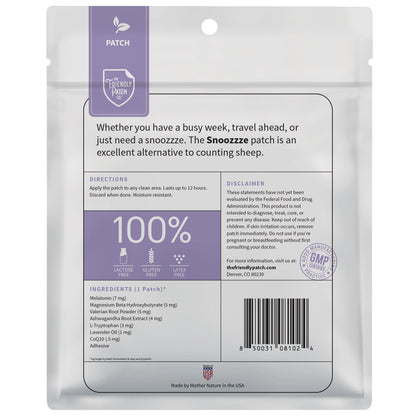 Snooze Sleep Patches: Melatonin, Ashwagandha & Magnesium - 28 Patches - Renee Lane Company