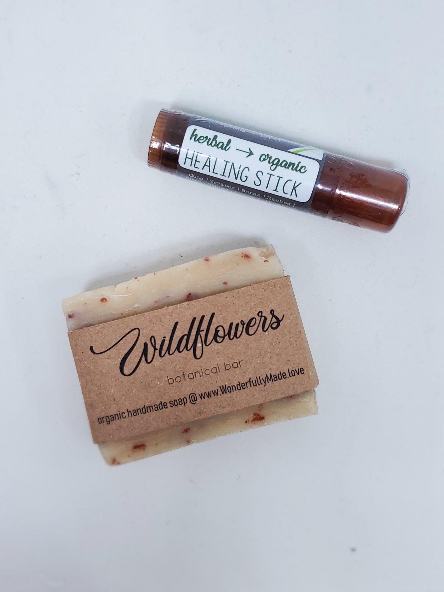 Soap Gift Box Healing Herbal Salve | Spa Gift Bundle | All Natural Organic | Handmade Soap | Wrapped - Renee Lane Company