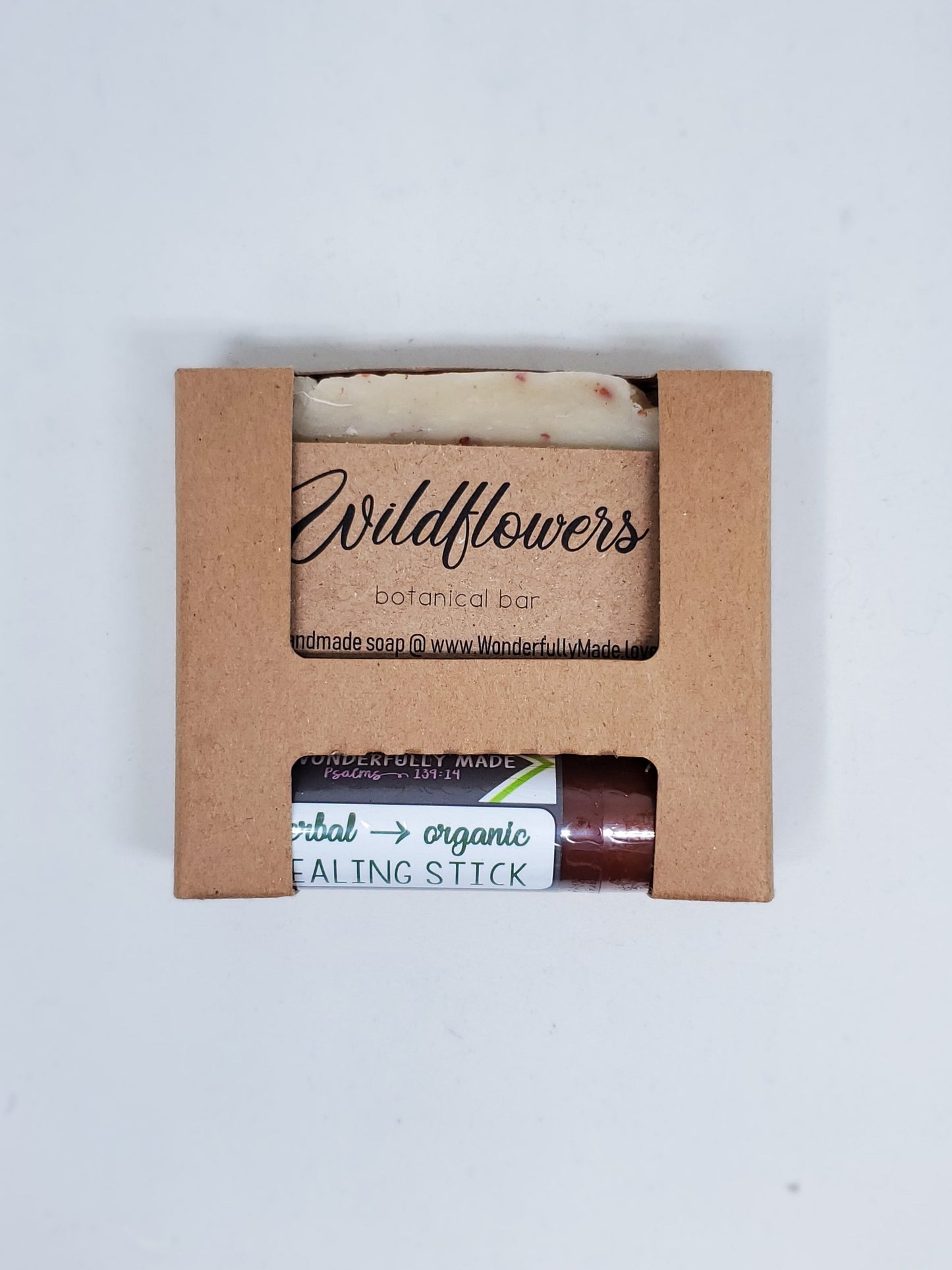 Soap Gift Box Healing Herbal Salve | Spa Gift Bundle | All Natural Organic | Handmade Soap | Wrapped - Renee Lane Company