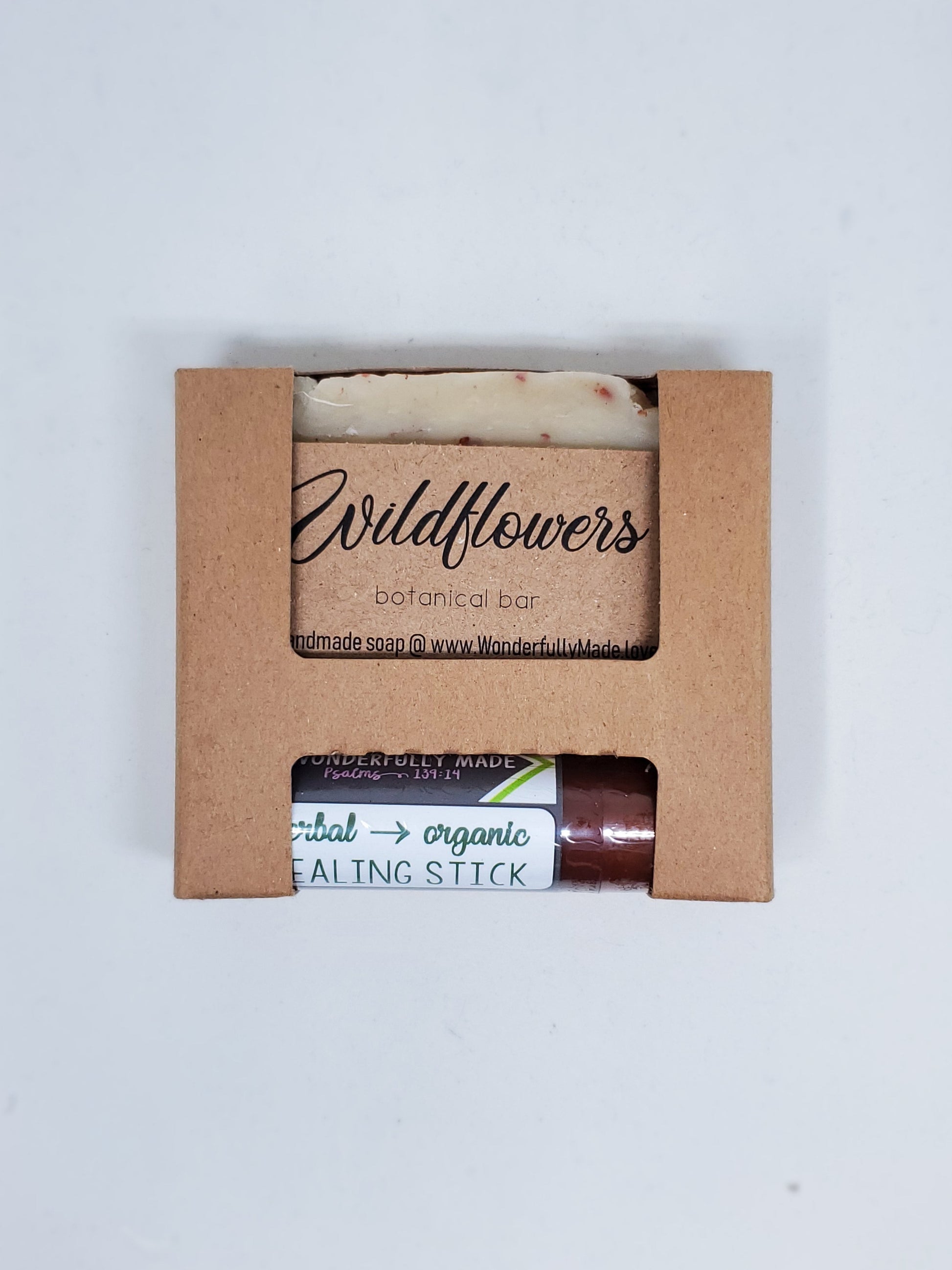 Soap Gift Box Healing Herbal Salve | Spa Gift Bundle | All Natural Organic | Handmade Soap | Wrapped - Renee Lane Company