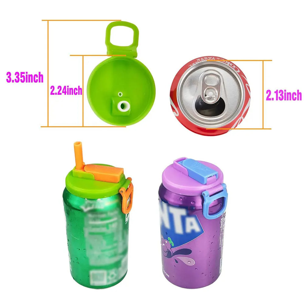 Soda Can Lid Cover With Straw - Renee Lane Company