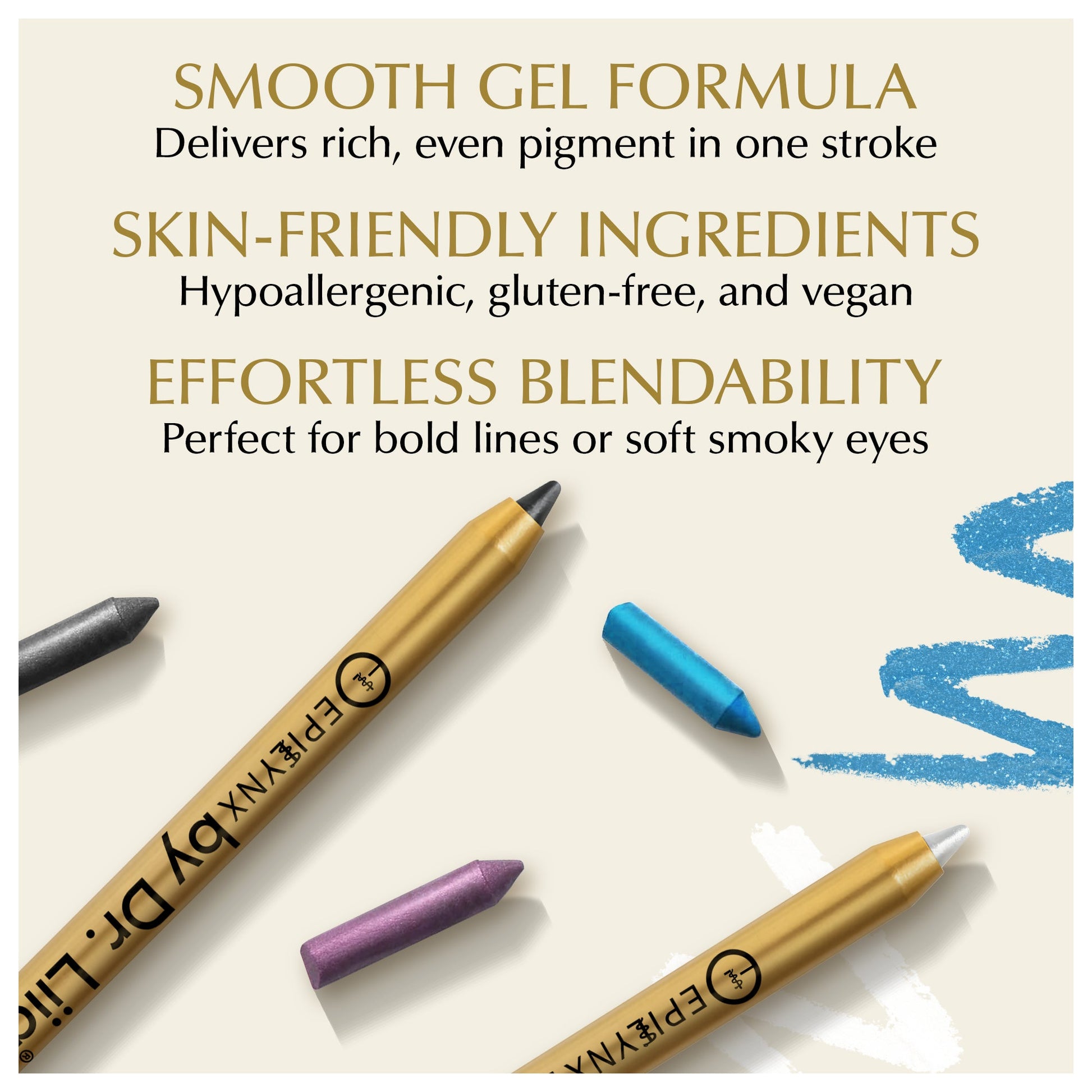 Soft-Glide Kajal Eyeliner Pen – Smudge-Resistant, Comfortable Wear for Sensitive Eyes - Renee Lane Company