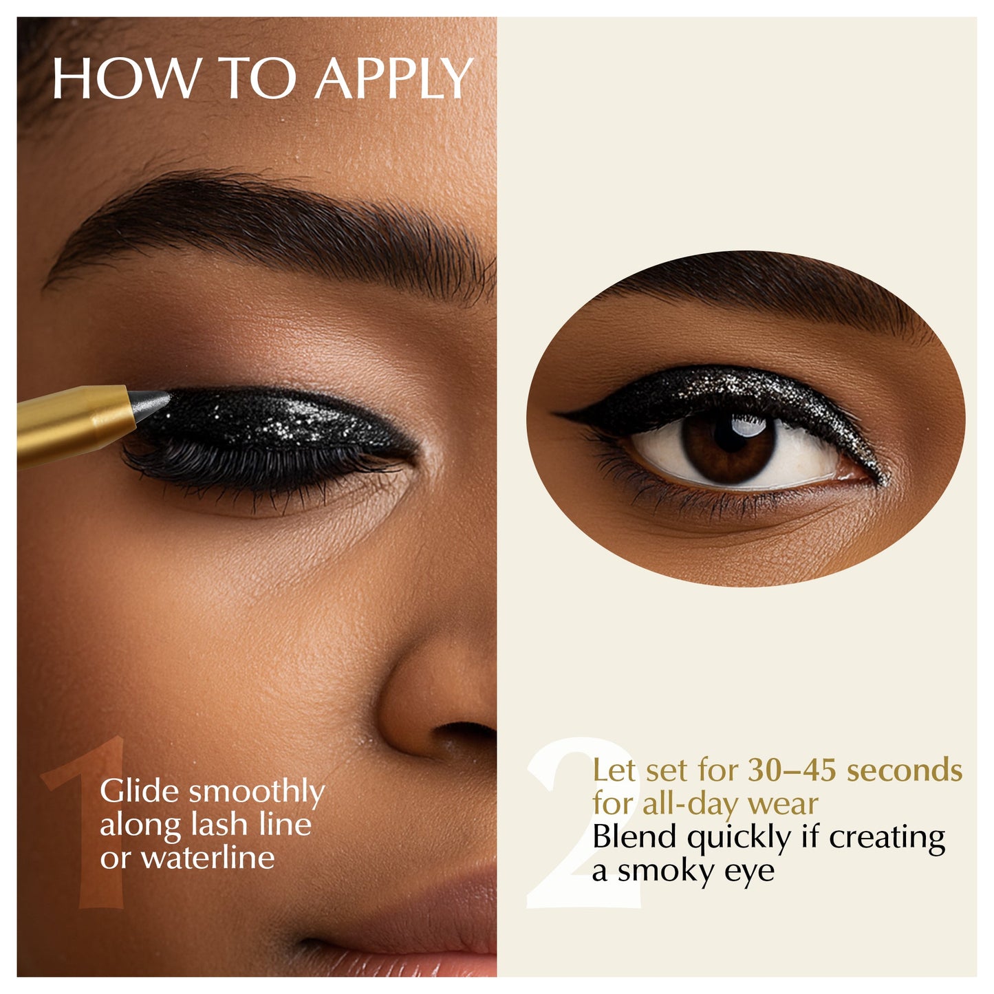 Soft-Glide Kajal Eyeliner Pen – Smudge-Resistant, Comfortable Wear for Sensitive Eyes - Renee Lane Company