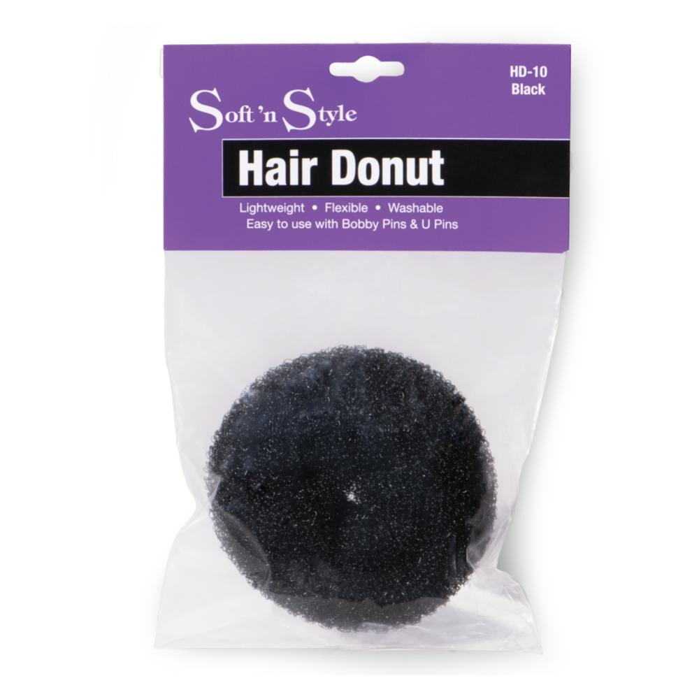 Soft 'N Style Hair Donut - Black - Renee Lane Company