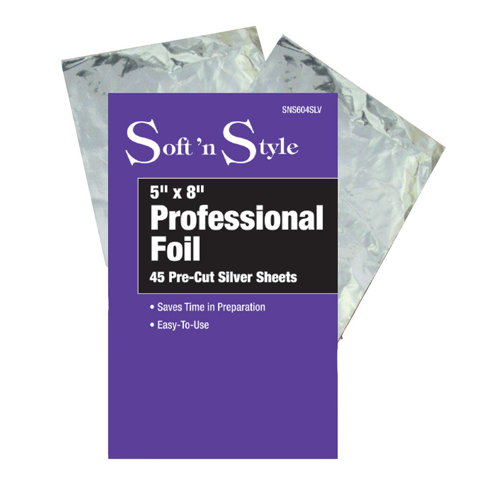 Soft 'N Style Pre-Cut Silver Foil Sheets - 5" x 8" - 45ct - Renee Lane Company