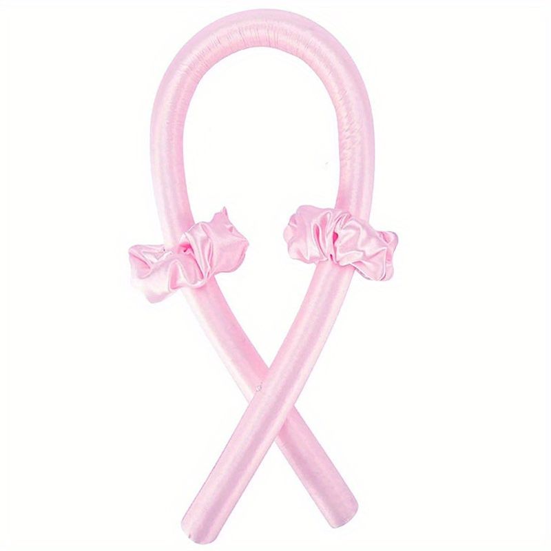 Soft Rubber Sleeping Curls Headband with Hair Clips and Scrunchie - No Heat Curls Ribbon for Lazy Hair Care - Renee Lane Company