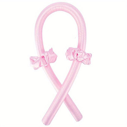 Soft Rubber Sleeping Curls Headband with Hair Clips and Scrunchie - No Heat Curls Ribbon for Lazy Hair Care - Renee Lane Company
