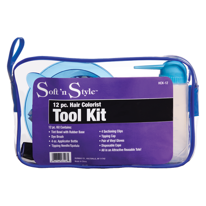 Soft 'n Style Hair Colorist Tool Kit - 12 pc - Renee Lane Company