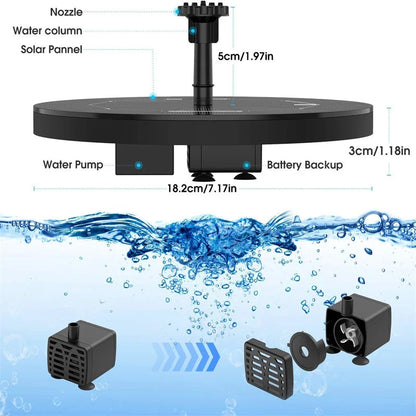 Solar Water Fountain - Renee Lane Company
