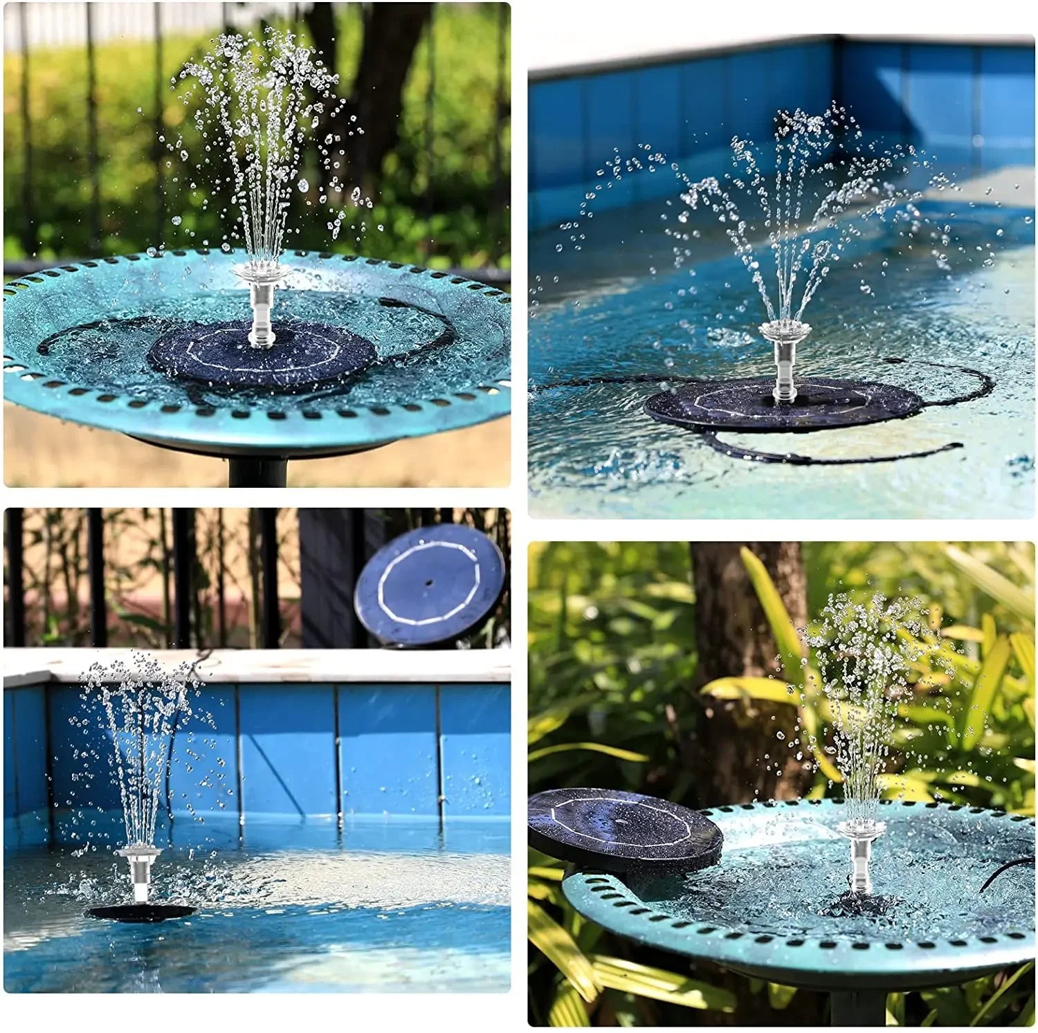 Solar Water Fountain - Renee Lane Company