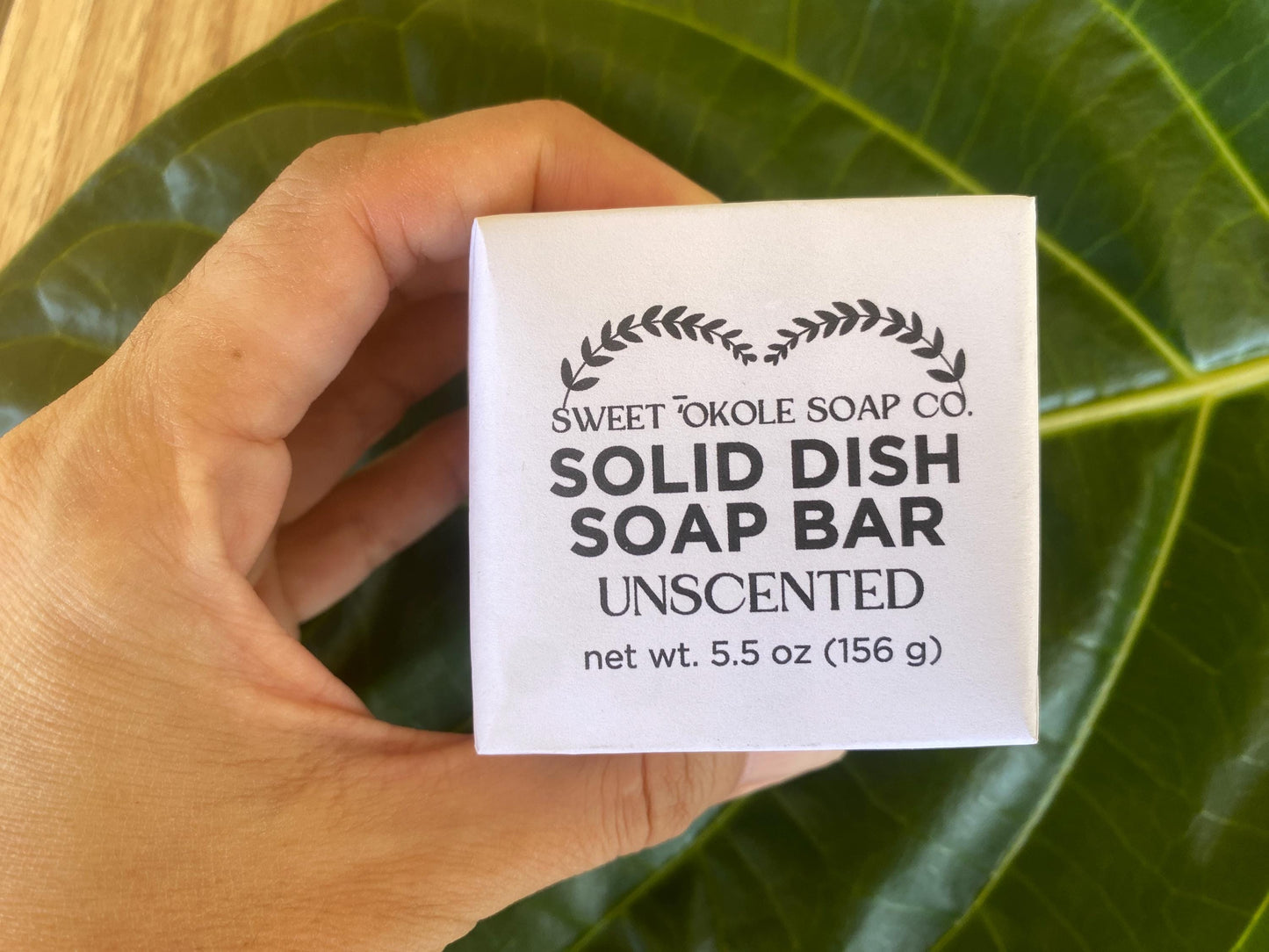 Solid Dish Soap Bar Non-Toxic, Unscented, Plastic-Free Dishwashing - Renee Lane Company