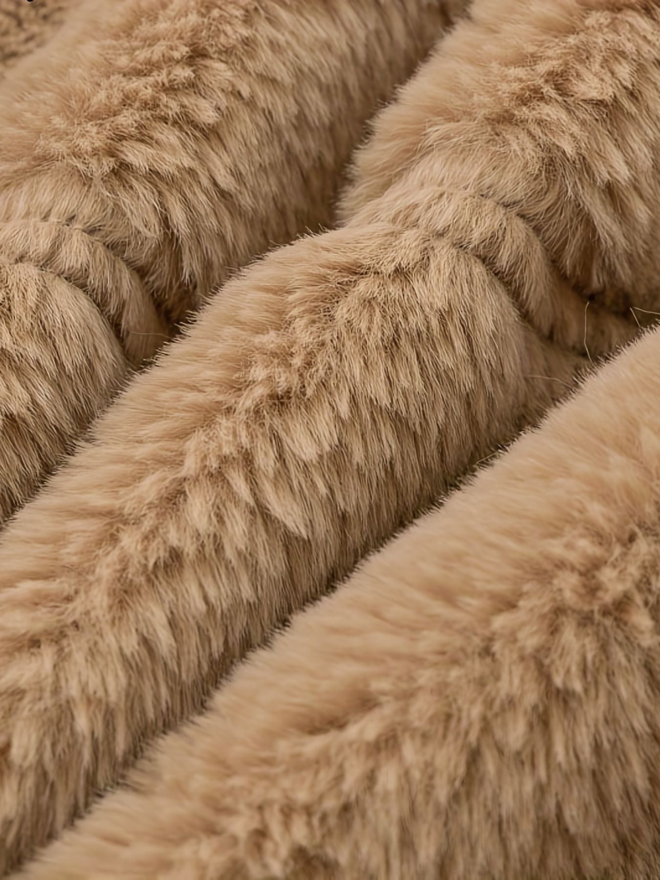 Solid Zip Up Fuzzy Coat, Casual Long Sleeve Lapel Outwear, Women's Clothing - Renee Lane Company