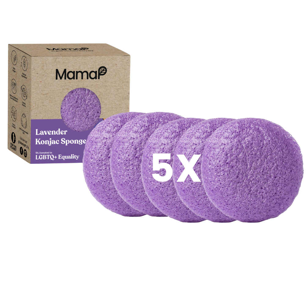 Soothing Lavender Facial Cleansing Sponge 5pk - Renee Lane Company