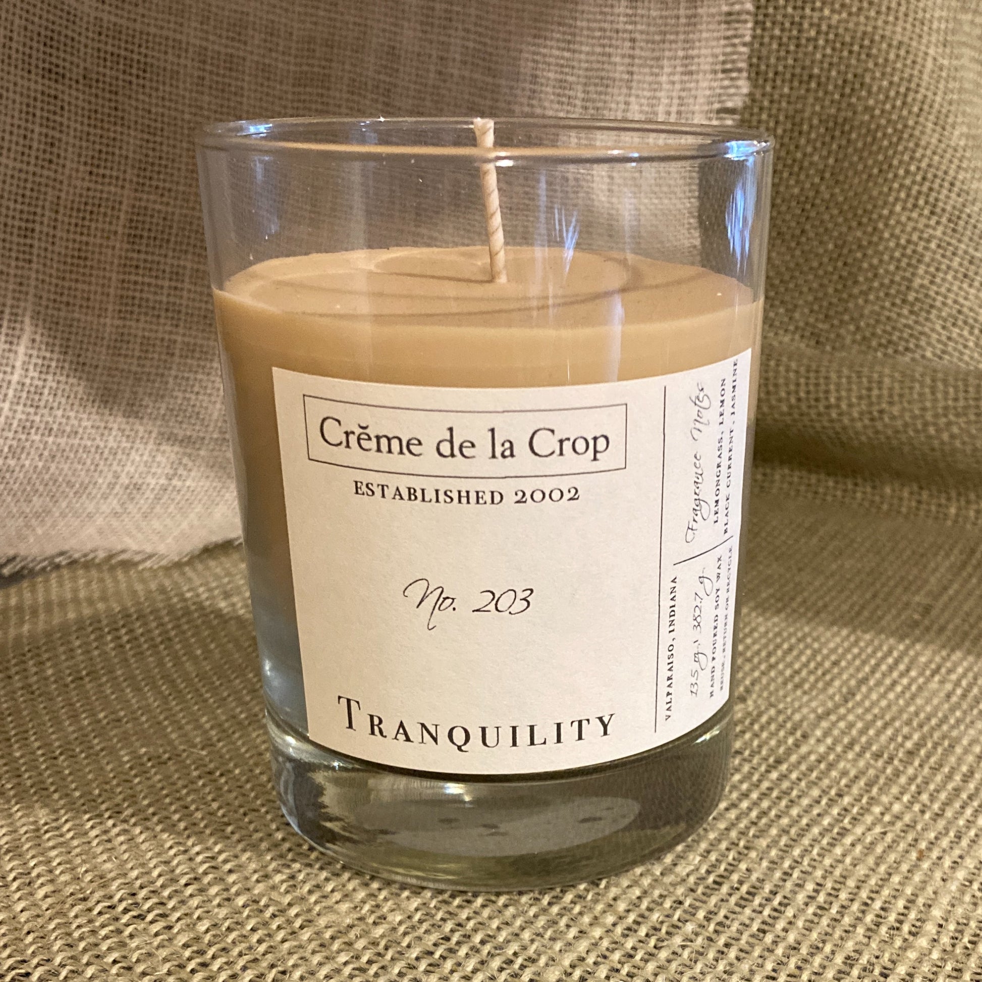 Soy Candle - Tranquility (Lemongrass & Black Currant) - Renee Lane Company