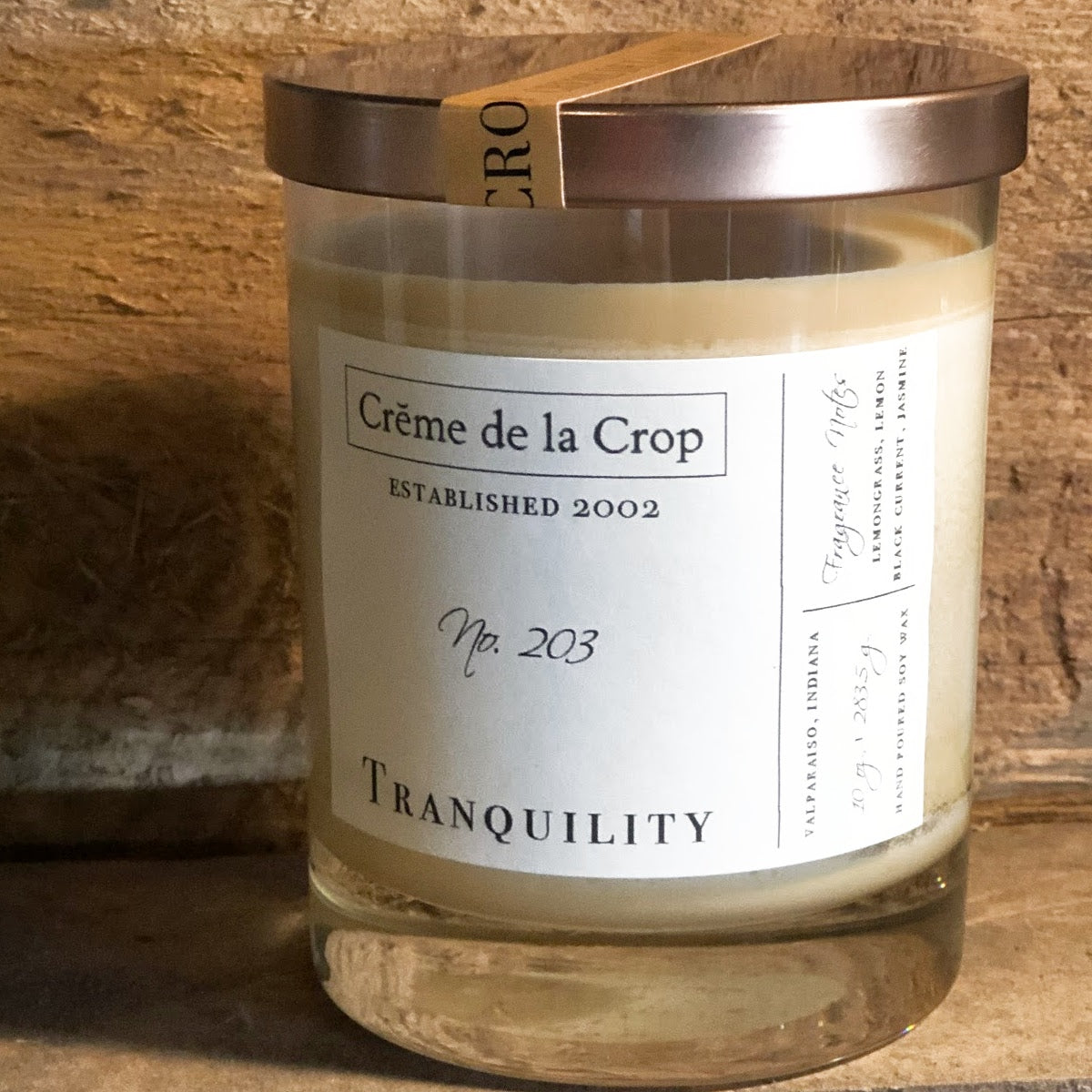 Soy Candle - Tranquility (Lemongrass & Black Currant) - Renee Lane Company