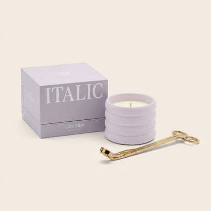 Soy Wax Ceramic Candle & Wick Trimmer Set - Renee Lane Company