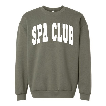 Spa Club Crew Neck Sweatshirt | Lucky Owl - Renee Lane Company