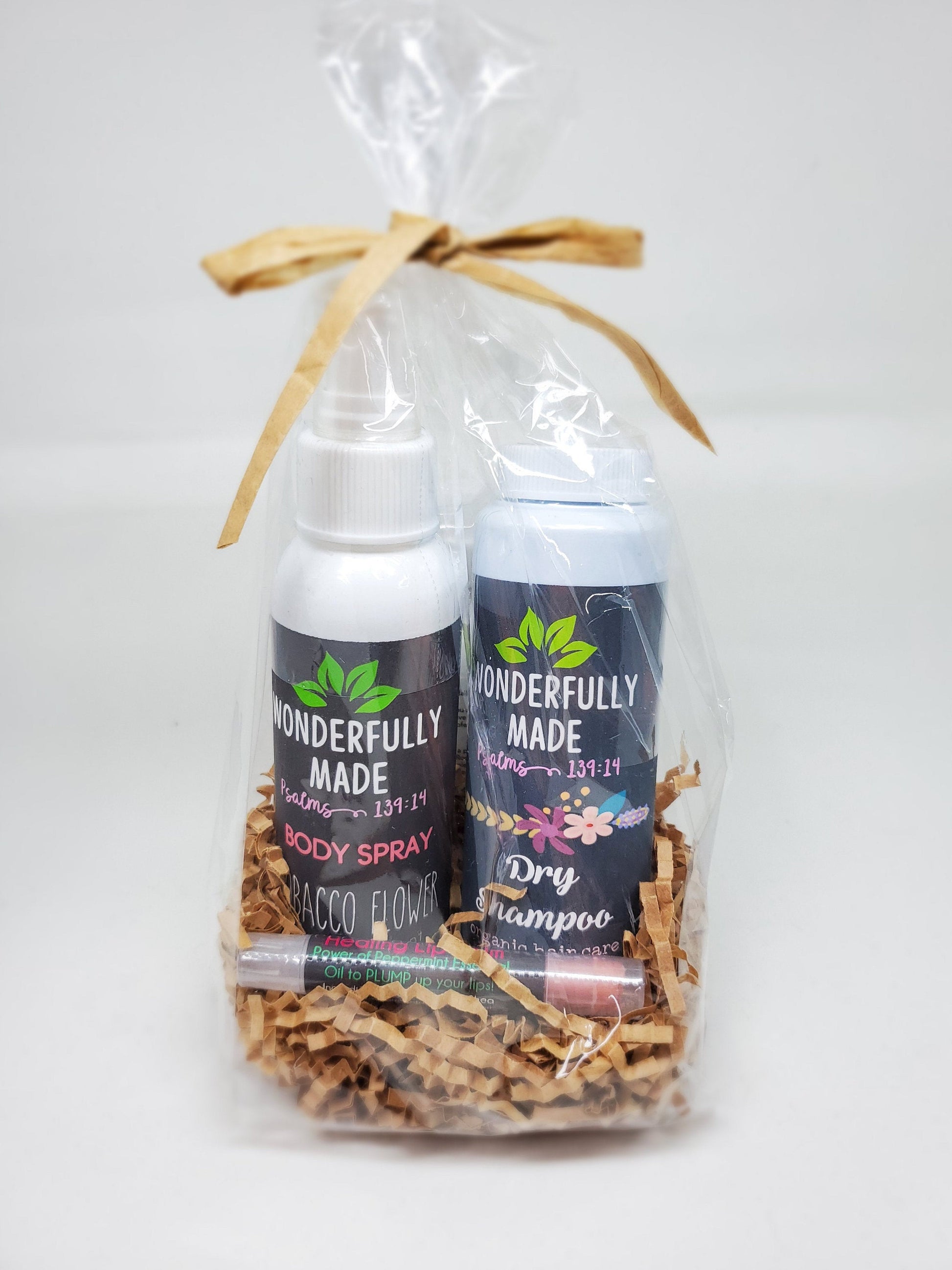 Spa Gift Basket | Ladies Essential Care Package | Organic All-Natural | Dry Shampoo | Lip Balm | Body Spray | Thinking of you | Take Care - Renee Lane Company