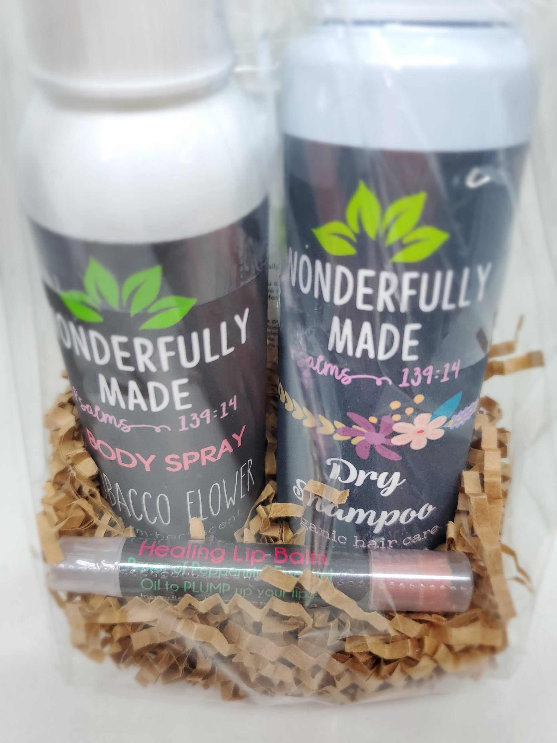 Spa Gift Basket | Ladies Essential Care Package | Organic All-Natural | Dry Shampoo | Lip Balm | Body Spray | Thinking of you | Take Care - Renee Lane Company