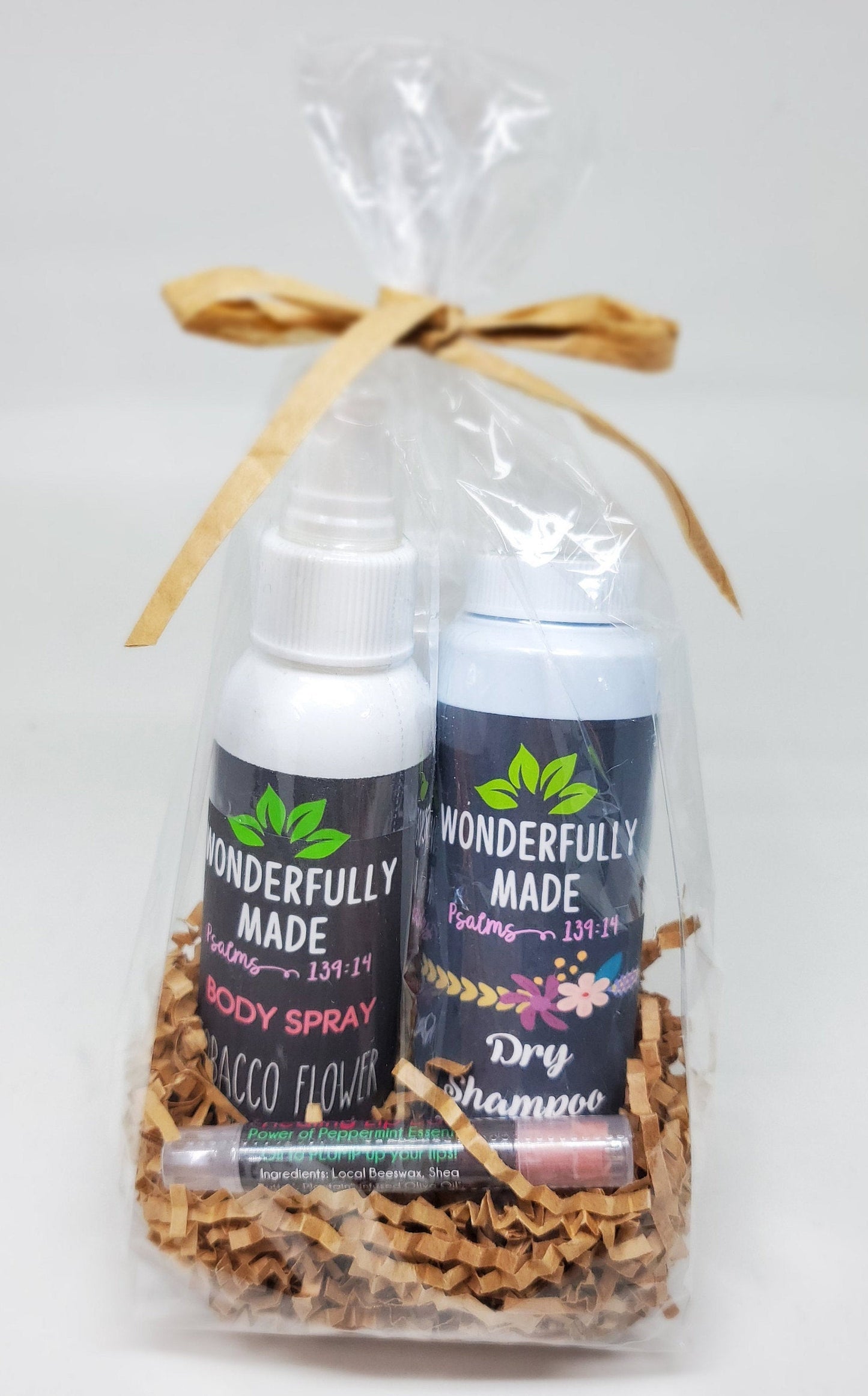 Spa Gift Basket | Ladies Essential Care Package | Organic All-Natural | Dry Shampoo | Lip Balm | Body Spray | Thinking of you | Take Care - Renee Lane Company