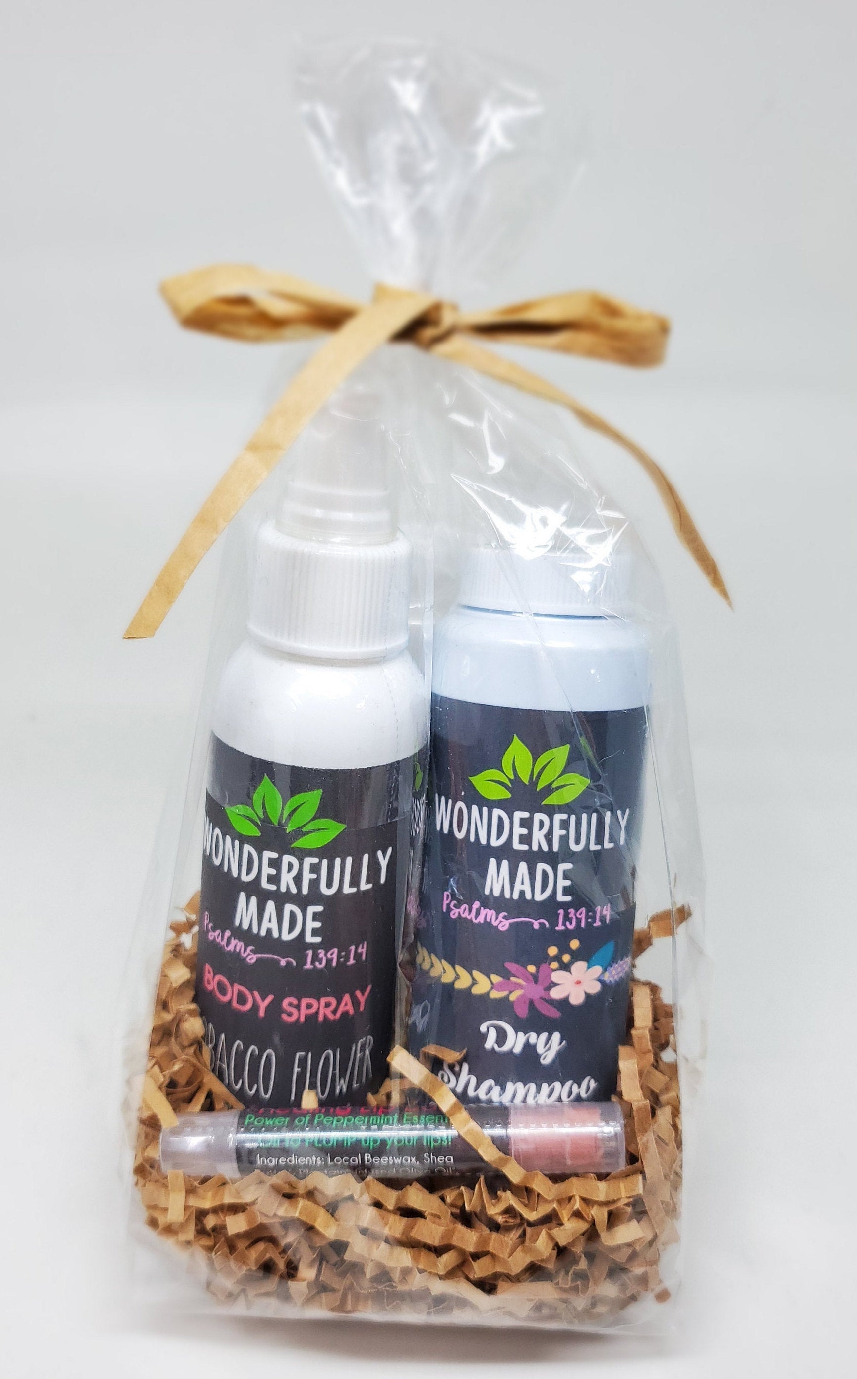 Spa Gift Basket | Ladies Essential Care Package | Organic All-Natural | Dry Shampoo | Lip Balm | Body Spray | Thinking of you | Take Care - Renee Lane Company