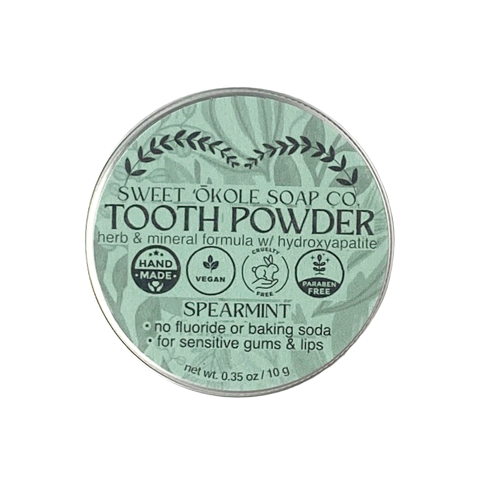 Spearmint Tooth Powder with Noni & 5% Hydroxyapatite - Renee Lane Company
