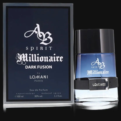 Spirit Millionaire Dark Fusion By Lomani Cologne for Men - Renee Lane Company