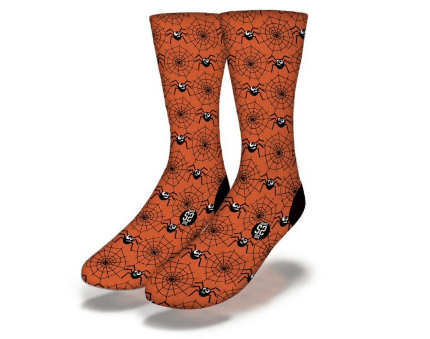 Spooky Spiders & Webs Fun Halloween Socks - Renee Lane Company