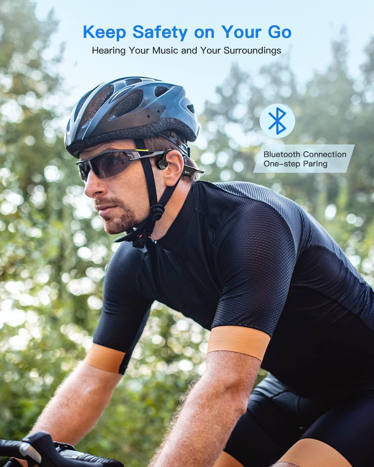 Sport Wireless Bone Conduction Earphones – Open-Ear Safety Design, IPX6 Sweat-proof, 8 Hrs Call - Renee Lane Company