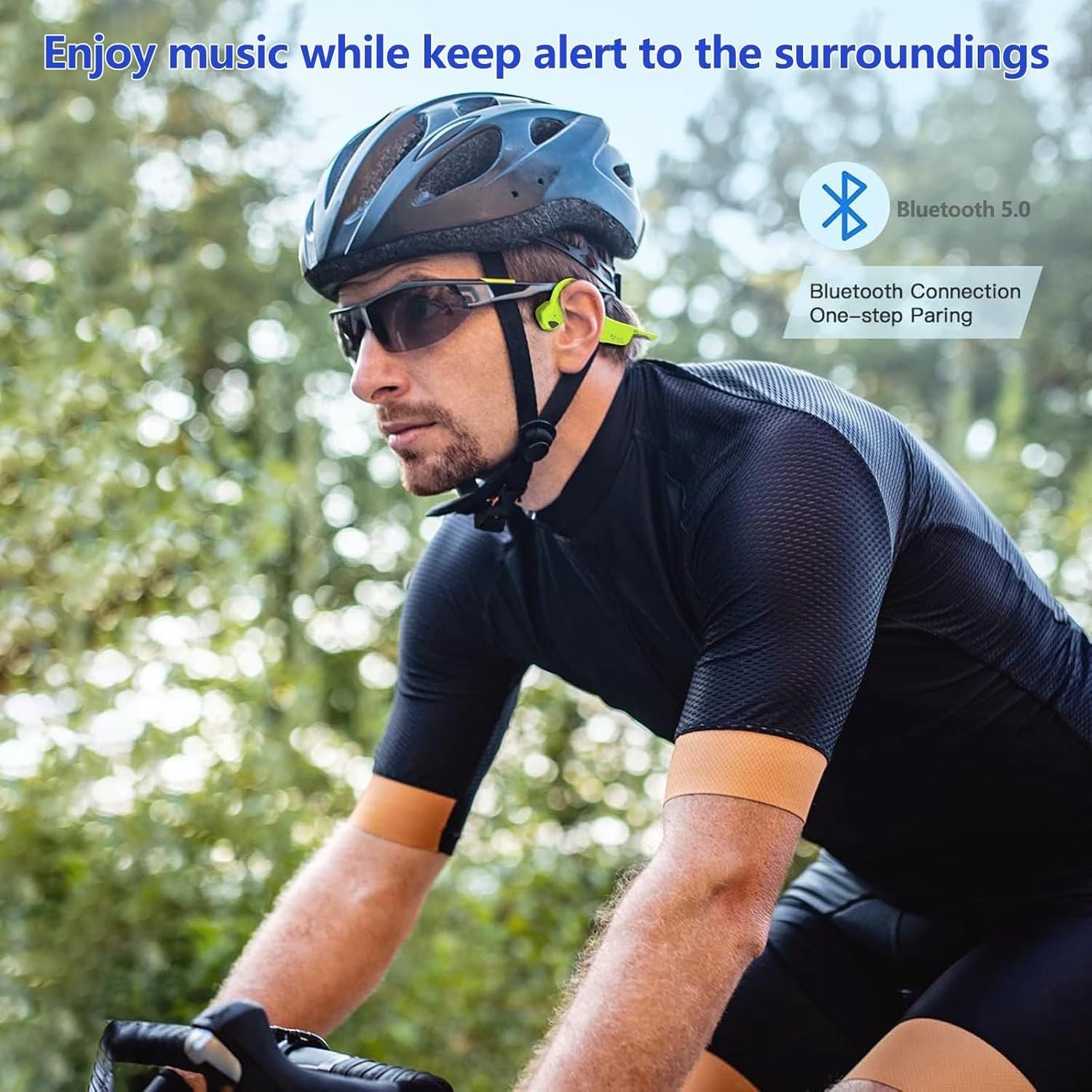Sport Wireless Bone Conduction Earphones – Open-Ear Safety Design, IPX6 Sweat-proof, 8 Hrs Call - Renee Lane Company