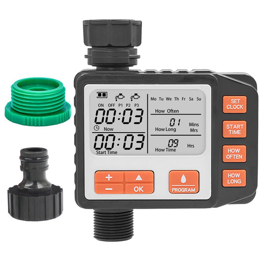 Sprinkler Timer with 3 Watering Programs Manual Mode Automatic Watering System Waterproof Irrigation Timer House Faucet Timer For Garden Yard Lawn - Renee Lane Company