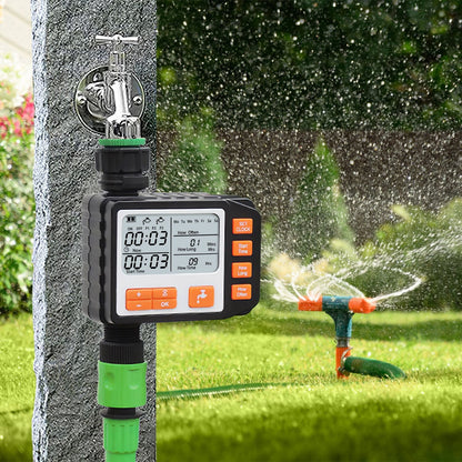 Sprinkler Timer with 3 Watering Programs Manual Mode Automatic Watering System Waterproof Irrigation Timer House Faucet Timer For Garden Yard Lawn - Renee Lane Company